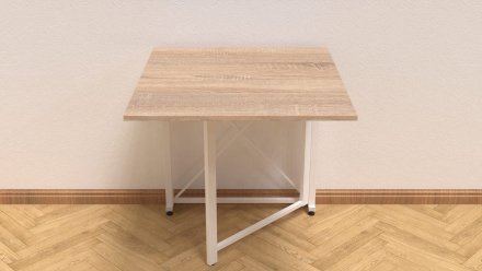 Стіл-книга трансформер Оріон 1 Ferrum-decor 750x810x730 Білий метал ДСП Дуб Сонома 16 мм (FRD-104607) Стіл-книга трансформер Оріон 1 Ferrum-decor 750x810x730 Білий метал ДСП Дуб Сонома 16 мм (FRD-104607)