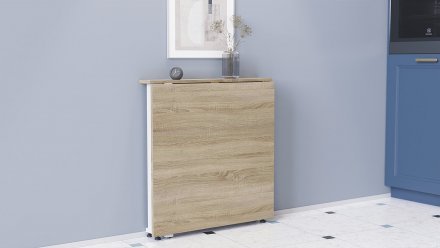 Стіл-книга трансформер Оріон 1 Ferrum-decor 750x810x730 Білий метал ДСП Дуб Сонома 16 мм (FRD-104607) Стіл-книга трансформер Оріон 1 Ferrum-decor 750x810x730 Білий метал ДСП Дуб Сонома 16 мм (FRD-104607)