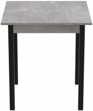 Стіл кухонний Ferrum-decor Агата 75x90x90 Чорний ДСП Бетон 16мм (FRD-105563)