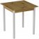 Стіл кухонний Ferrum-decor Дієго 75x70x70 Білий ДСП Дуб Артизан 16мм (FRD-105705)