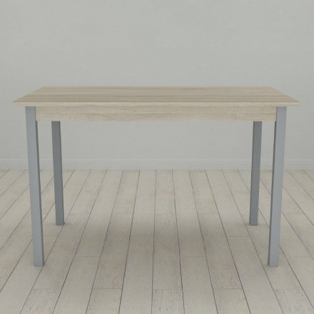 Стіл кухонний Ferrum-decor Маріо 75x120x70 Сірий ДСП Сонома 16мм (FRD-106328) Стіл кухонний Ferrum-decor Маріо 75x120x70 Сірий ДСП Сонома 16мм (FRD-106328)