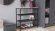 Полиця для взуттяСлайм 3 Ferrum-decor 635x630x260 Чорний метал ДСП Дуб Сан-Маріно 16 мм (FRD-106837)