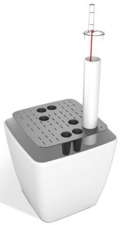 Розумний вазон Quadrato Flower Lover 34 см 41116640 Антрацит глянцевий Розумний вазон Quadrato Flower Lover 34 см 41116640 Антрацит глянцевий