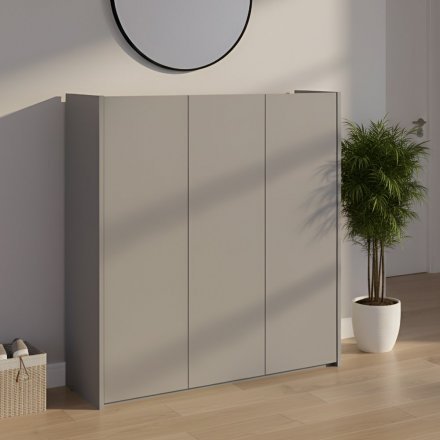 Тумба для взуття Doros Кассель Сірий 3 ДСП 97х40х110 (DRS-011824) Тумба для взуття Doros Кассель Сірий 3 ДСП 97х40х110 (DRS-011824)