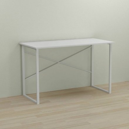 Письмовий стіл Ferrum-decor Дейв 75x140x70 білий ДСП Біле 16мм (FRD-102186)