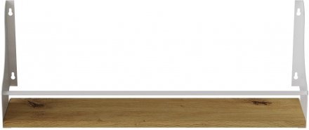 Полиця настінна Ferrum-decor Ізі 260x600x150 метал Білий ДСП Дуб Артизан 16 мм (FRD-102938) Полиця настінна Ferrum-decor Ізі 260x600x150 метал Білий ДСП Дуб Артизан 16 мм (FRD-102938)