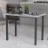 Стіл універсальний Knap Ferrum-decor 750x1200x600 Чорний метал ДСП Білий 16 мм (FRD-106346)