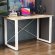 Письмовий стіл Ferrum-decor Драйв 750x1000x600 Білий метал ДСП Дуб Артизан 16 мм (FRD-103106)