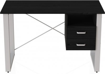 Письмовий стіл із ящиками Ferrum-decor Оскар 750x1200x600 метал Білий ДСП Сосна Кембра 16 мм (FRD-103222) Письмовий стіл із ящиками Ferrum-decor Оскар 750x1200x600 метал Білий ДСП Сосна Кембра 16 мм (FRD-103222)