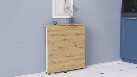 Стіл-книга трансформер Оріон 1 Ferrum-decor 750x810x730 Білий метал ДСП Дуб Артизан 16 мм (FRD-104609) Стіл-книга трансформер Оріон 1 Ferrum-decor 750x810x730 Білий метал ДСП Дуб Артизан 16 мм (FRD-104609)