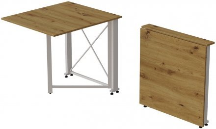 Стіл-книга трансформер Оріон 1 Ferrum-decor 750x810x730 Білий метал ДСП Дуб Артизан 16 мм (FRD-104609) Стіл-книга трансформер Оріон 1 Ferrum-decor 750x810x730 Білий метал ДСП Дуб Артизан 16 мм (FRD-104609)