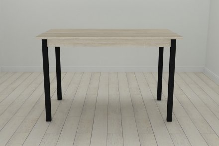 Стіл кухонний Ferrum-decor Маріо 75x120x70 Чорний ДСП Сонома 16мм (FRD-106330) Стіл кухонний Ferrum-decor Маріо 75x120x70 Чорний ДСП Сонома 16мм (FRD-106330)