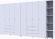 Комплект шаф для одягу Doros Гелар (3 шт.) 348,2х49,5х203,4 см Білий (DRS-011184)