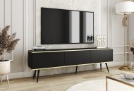 Тумба під телевізор Perfect Home Оро / Oro 3-дверна з чорними ніжками RTV175 Чорний (PFH-091339) Тумба під телевізор Perfect Home Оро / Oro 3-дверна з чорними ніжками RTV175 Чорний (PFH-091339)