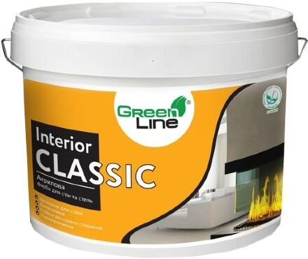 Акрилова фарба для стін та стелі Interior Classic 3 л. Акрилова фарба для стін та стелі Interior Classic 3 л.