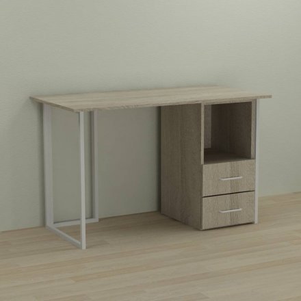 Письмовий стіл Ferrum-decor Отто 75x140x60 білий ДСП Дуб Сонома 16мм (FRD-101032) Письмовий стіл Ferrum-decor Отто 75x140x60 білий ДСП Дуб Сонома 16мм (FRD-101032)