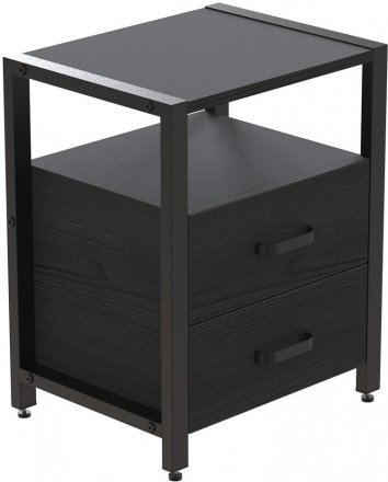 Тумба універсальна Ferrum-decor Вів'єн 2/2 50x41x40 чорний ДСП Сосна Кембра 16мм (FRD-104160) Тумба універсальна Ferrum-decor Вів'єн 2/2 50x41x40 чорний ДСП Сосна Кембра 16мм (FRD-104160)