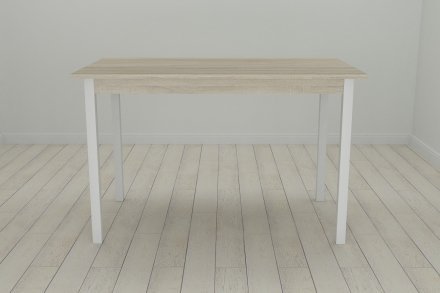 Кухонний стіл Ferrum-decor Маріо 75x120x80 Білий ДСП Сонома 16мм (FRD-106332) Кухонний стіл Ferrum-decor Маріо 75x120x80 Білий ДСП Сонома 16мм (FRD-106332)