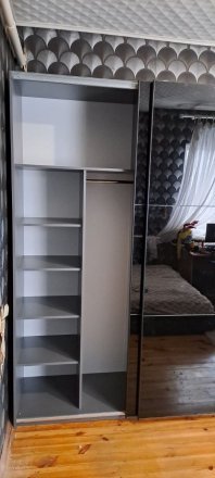 Шафа-купе двохдверна Doros G-Caiser 180х60х240 см Графіт/2 Дзеркала (DRS-011029) Шафа-купе двохдверна Doros G-Caiser 180х60х240 см Графіт/2 Дзеркала (DRS-011029)
