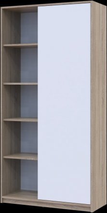 Розстібна шафа Doros Студент Дуб Сонома/Білий 90х38х180 DRS-011624 (40908067)
