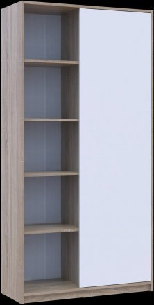 Розстібна шафа Doros Студент Дуб Сонома/Білий 90х38х180 DRS-011624 (40908067)