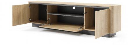 Тумба під ТВ Perfect Home Торро / Torro 3D/200 3-дверна Дуб кремона/чорний (PFH-091417) Тумба під ТВ Perfect Home Торро / Torro 3D/200 3-дверна Дуб кремона/чорний (PFH-091417)