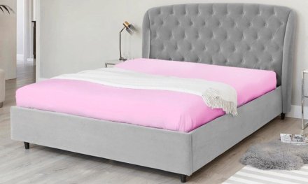 Простирадло на резинці Софт Найт рожева трикотаж 160х200 см