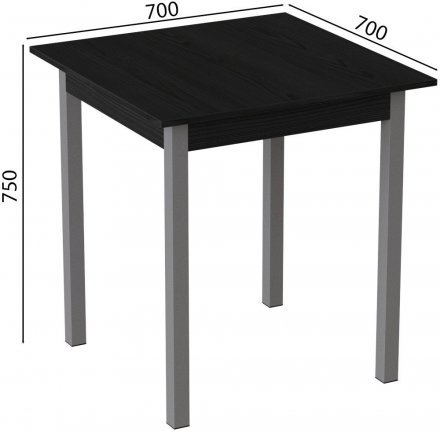 Стіл кухонний Ferrum-decor Дієго 75x70x70 Сірий ДСП Сосна Кембра 16мм (FRD-105708) Стіл кухонний Ferrum-decor Дієго 75x70x70 Сірий ДСП Сосна Кембра 16мм (FRD-105708)