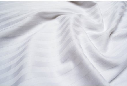 Наволочки Сатін Страйп 1х1 білий Туреччина 50х70 см (2 шт)