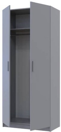 Шафа для одягу Doros Промо Сірий 2 ДСП 90х48х204 (DRS-011625) Шафа для одягу Doros Промо Сірий 2 ДСП 90х48х204 (DRS-011625)