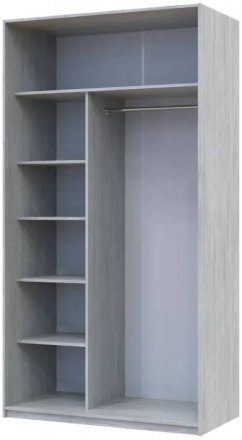 Шафа-купе Doros Сити Лайт Сосна Натти 1 ДСП / 1 дзеркало 120х60х225 (DRS-011959)