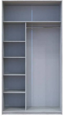 Шафа-купе Doros Сити Лайт Сосна Натти 1 ДСП / 1 дзеркало 120х60х225 (DRS-011959)