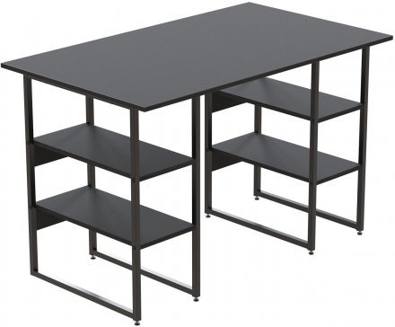 Комп'ютерний стіл Ferrum-decor Карен 75x120x60 чорний ДСП Сосна Кембра 32мм (FRD-102049)