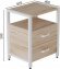 Тумба універсальна Ferrum-decor Вів'єн 2/2 50x41x40 білий ДСП Дуб Сан-Марино 16мм (FRD-104162)