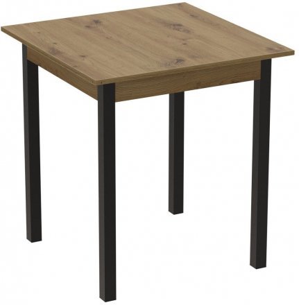 Стіл кухонний Ferrum-decor Дієго 75x70x70 Чорний ДСП Дуб Артизан 16мм (FRD-105709) Стіл кухонний Ferrum-decor Дієго 75x70x70 Чорний ДСП Дуб Артизан 16мм (FRD-105709)