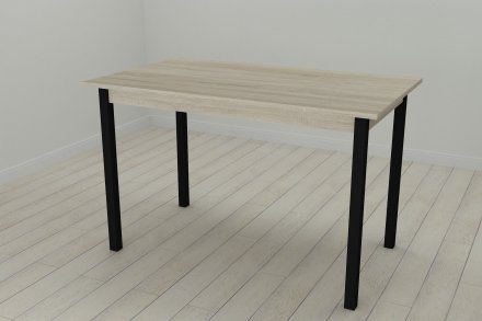 Стіл кухонний Ferrum-decor Маріо 75x120x80 Чорний ДСП Сонома 16мм (FRD-106336)