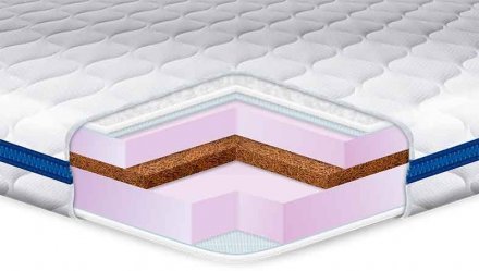 Матрац топер Cocos-Mix трикотаж 130х195х7 см Матрац топер Cocos-Mix трикотаж 130х195х7 см