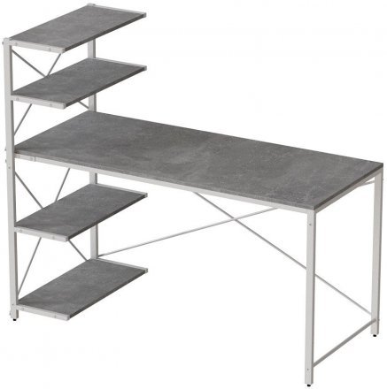 Комп'ютерний стіл Ferrum-decor Джек 75x120x60 Білий ДСП Бетон (FRD-104392) Комп'ютерний стіл Ferrum-decor Джек 75x120x60 Білий ДСП Бетон (FRD-104392)