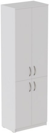 Шафа Анжело Ferrum-decor на 5 полиць з 4 дверима 1900x600x380 ДСП Біле 16 мм (FRD-105001) Шафа Анжело Ferrum-decor на 5 полиць з 4 дверима 1900x600x380 ДСП Біле 16 мм (FRD-105001)