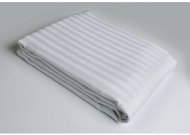 Простирадло Сатін Страйп 1х1 білий Туреччина 180х240 см