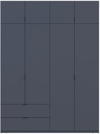 Шафа розпашна с антресолью Doros Лукас 180х50х240 см Графіт (DRS-011192) Шафа розпашна с антресолью Doros Лукас 180х50х240 см Графіт (DRS-011192)
