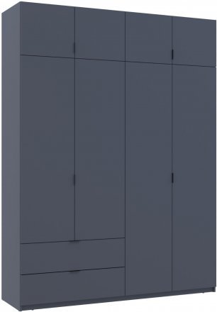 Шафа розпашна с антресолью Doros Лукас 180х50х240 см Графіт (DRS-011192) Шафа розпашна с антресолью Doros Лукас 180х50х240 см Графіт (DRS-011192)