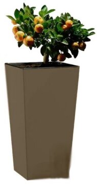 Вазон Elise 30 см коричневий матовий 4111386072 Вазон Elise 30 см коричневий матовий 4111386072