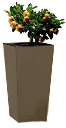 Вазон Elise 30 см коричневий матовий 4111386072 Вазон Elise 30 см коричневий матовий 4111386072