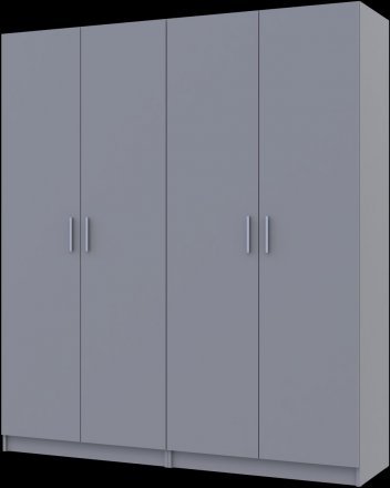 Комплект Doros Промо з полицями Сірий 2+2 ДСП 180х48х204 DRS-011627 (80737771) Комплект Doros Промо з полицями Сірий 2+2 ДСП 180х48х204 DRS-011627 (80737771)