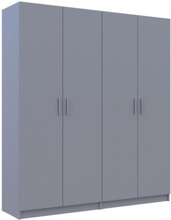 Комплект Doros Промо з полицями Сірий 2+2 ДСП 180х48х204 DRS-011627 (80737771) Комплект Doros Промо з полицями Сірий 2+2 ДСП 180х48х204 DRS-011627 (80737771)