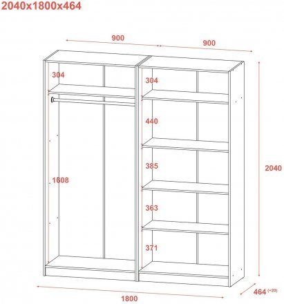 Комплект Doros Промо з полицями Сірий 2+2 ДСП 180х48х204 DRS-011627 (80737771) Комплект Doros Промо з полицями Сірий 2+2 ДСП 180х48х204 DRS-011627 (80737771)