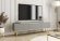 Тумба під телевізор Perfect Home Оро / Oro 3-дверна з золотими ніжками RTV175 MDF Сірий (PFH-091342)