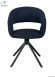 Стілець/крісло поворотне на 180 з автоповерненням HOLLY Perfect Home Чорний Davis Verita 98 (PFH-092106)