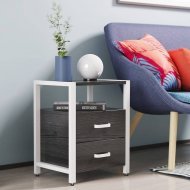 Тумба універсальна Ferrum-decor Вів'єн 2/2 50x41x40 білий ДСП Сосна Кембра 16мм (FRD-104165) Тумба універсальна Ferrum-decor Вів'єн 2/2 50x41x40 білий ДСП Сосна Кембра 16мм (FRD-104165)